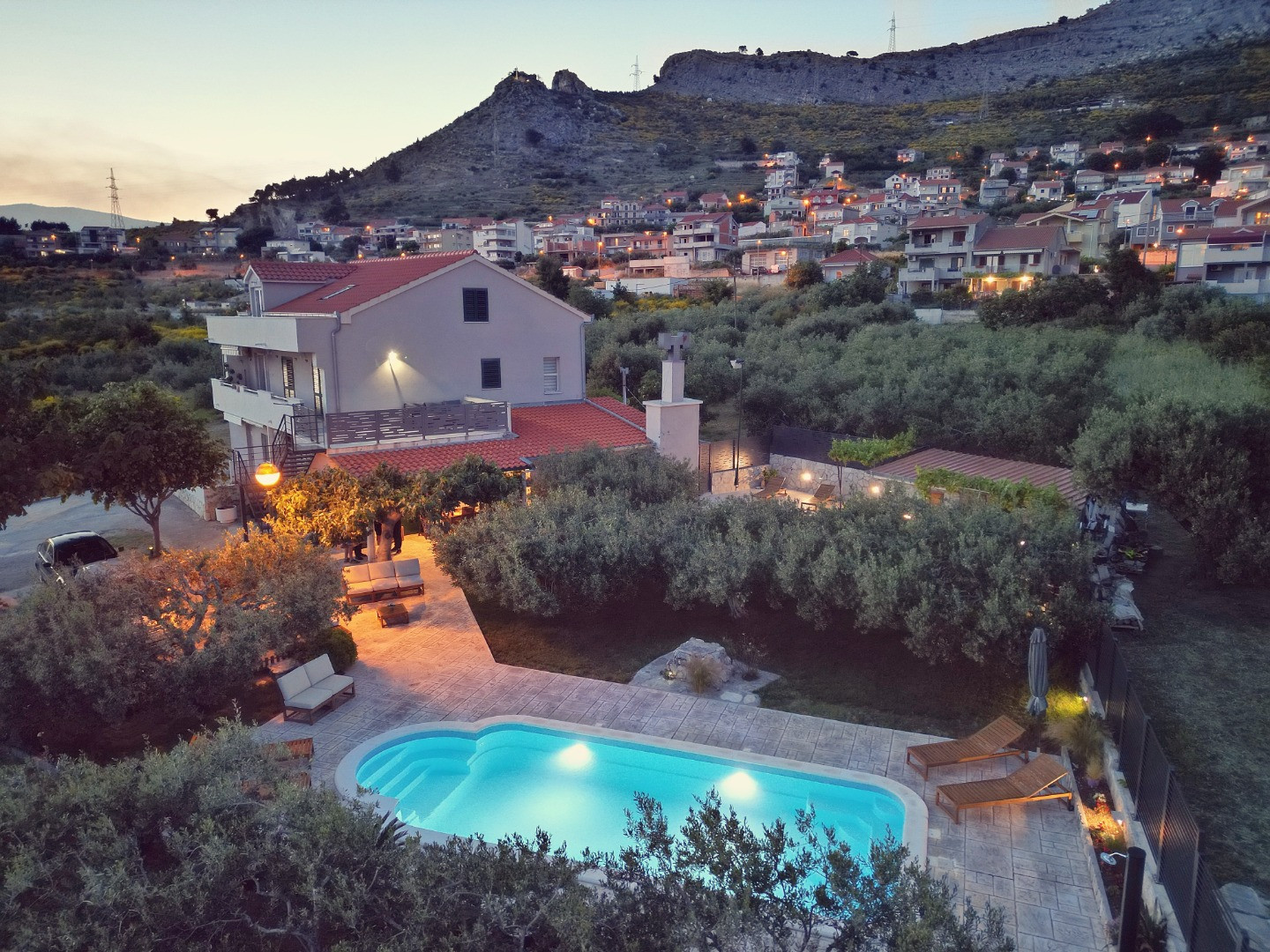 Olives Garden Kučine - An oasis of peace and luxury among olive groves, with unforgettable views of the sea and nature, Holiday Home Olives Garden – Villas for Rent – Kucine – Croatia SOLIN